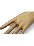 Ring Cubic Zirconia Original Vintage 14k s růžovým zlatým klasickým vinobraní VRC353